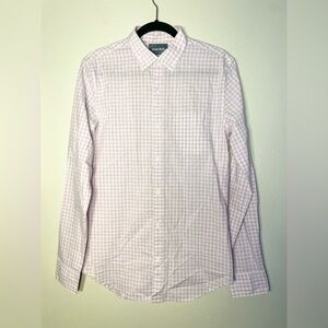 Bonobos Purple & White, Checkered, Collared, Long Sleeve, Button Down Shirt
